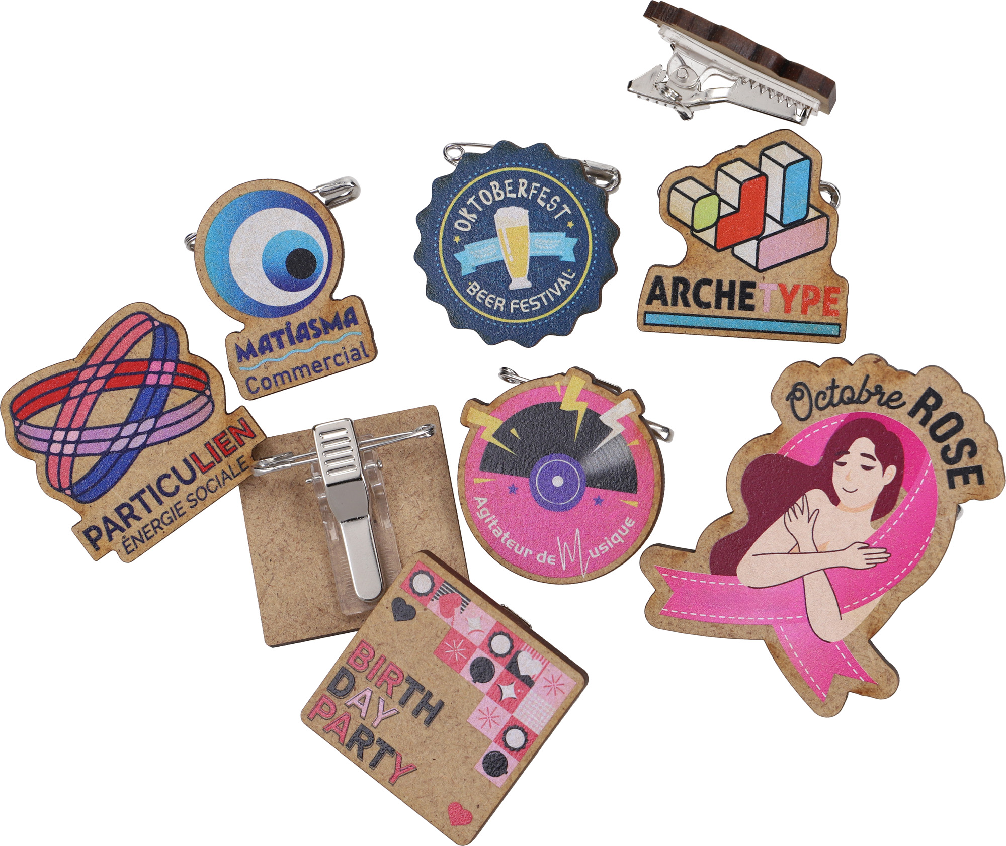 BADGE BOIS - FRANCE