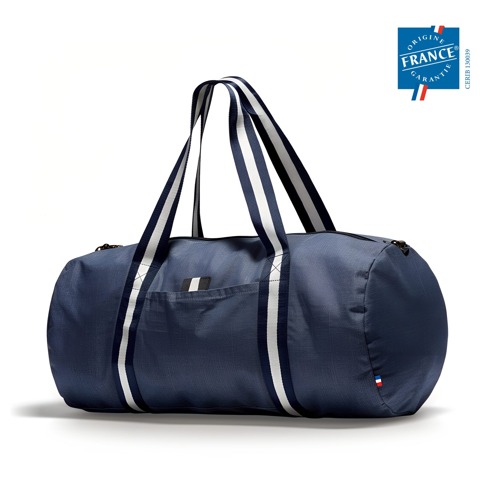 Sac polochon coton recyclé Certifié Origine France garantie