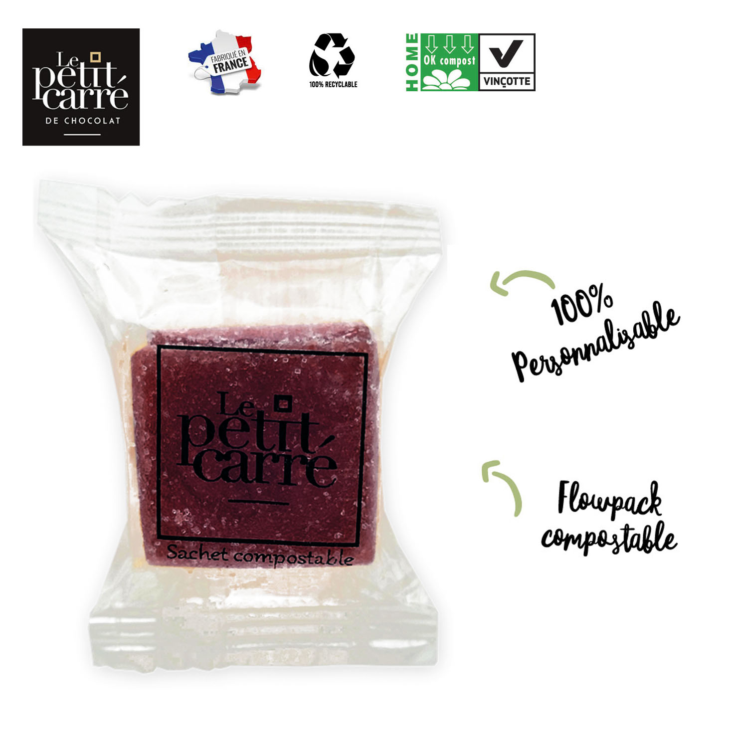 Coffret Caprice personnalisé 25 pâtes de fruits