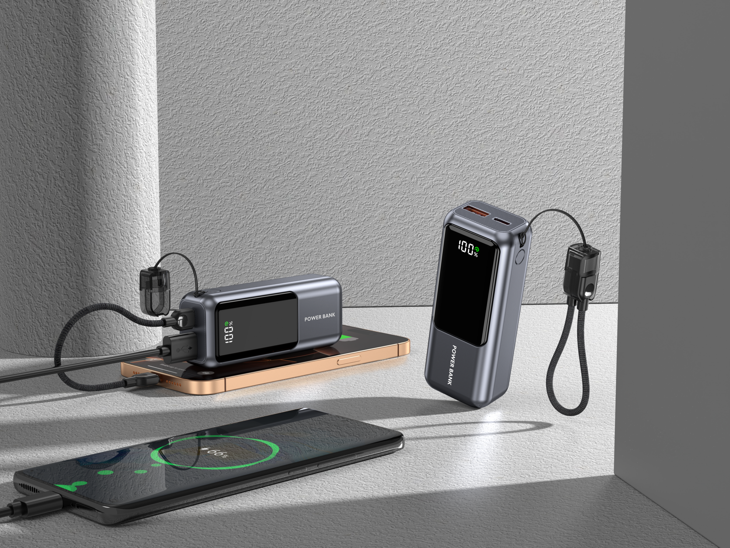 PowerBank PD 10 000 mAh 22,5W en ABS recyclé