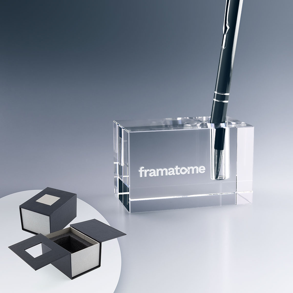 Porte-stylo verre